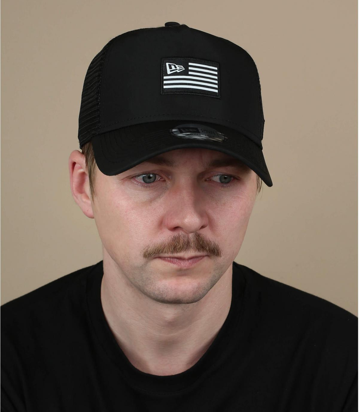 Trucker Flagge schwarz Trucker US black Trucker Flagge schwarz Trucker US black
